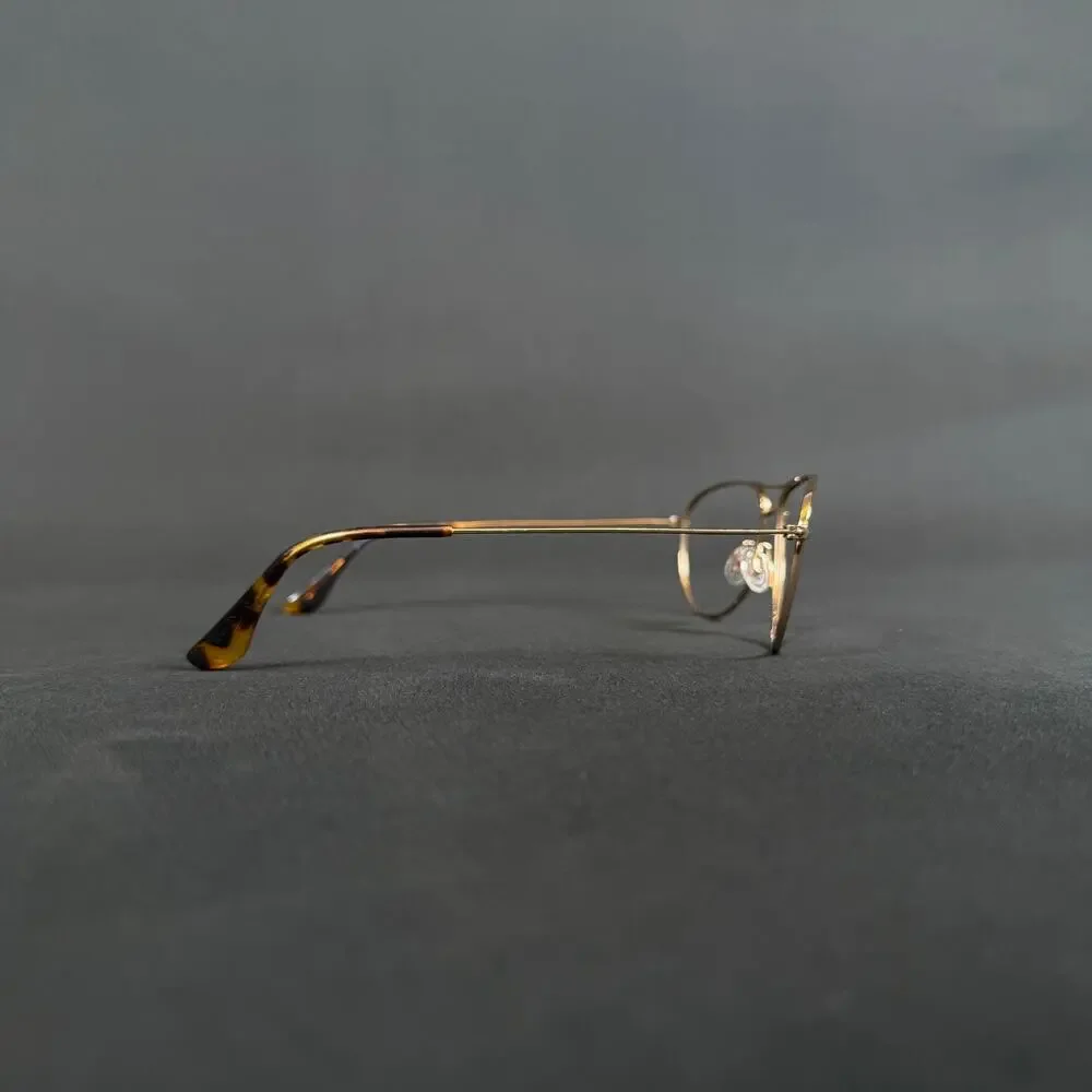 Maui Jim Sea House MJ772-16 60/15-143 Gold Titanium Aviator Eyeglasses OnlyFrame